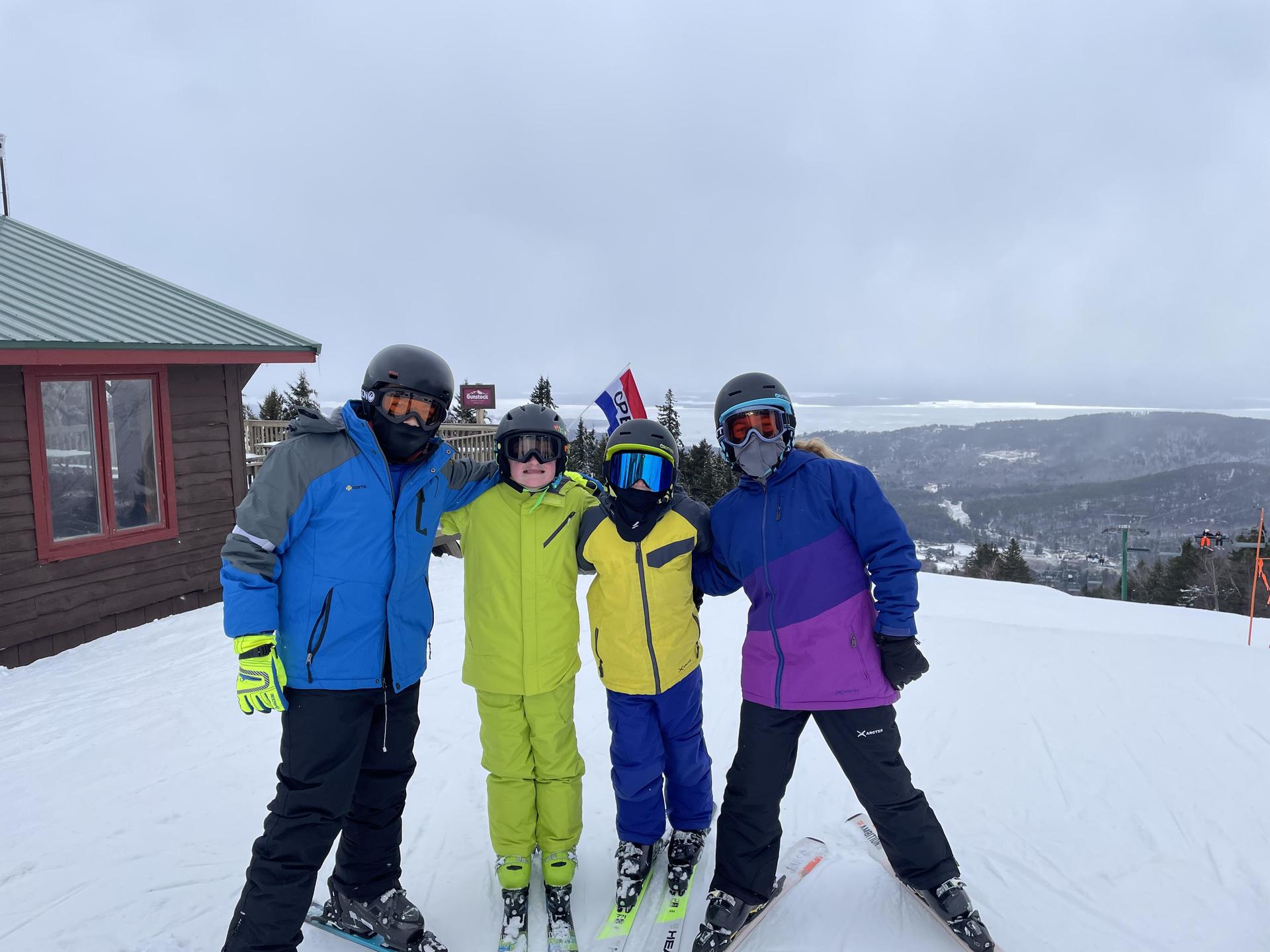  TCCA Skiiers atop Mt. Gunstock