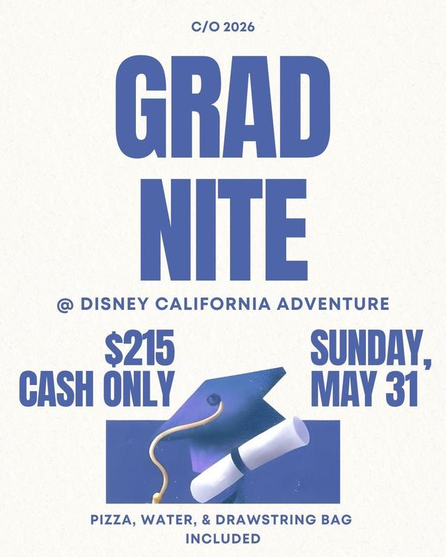 Senior Announcement: Grad Nite Featured Photo