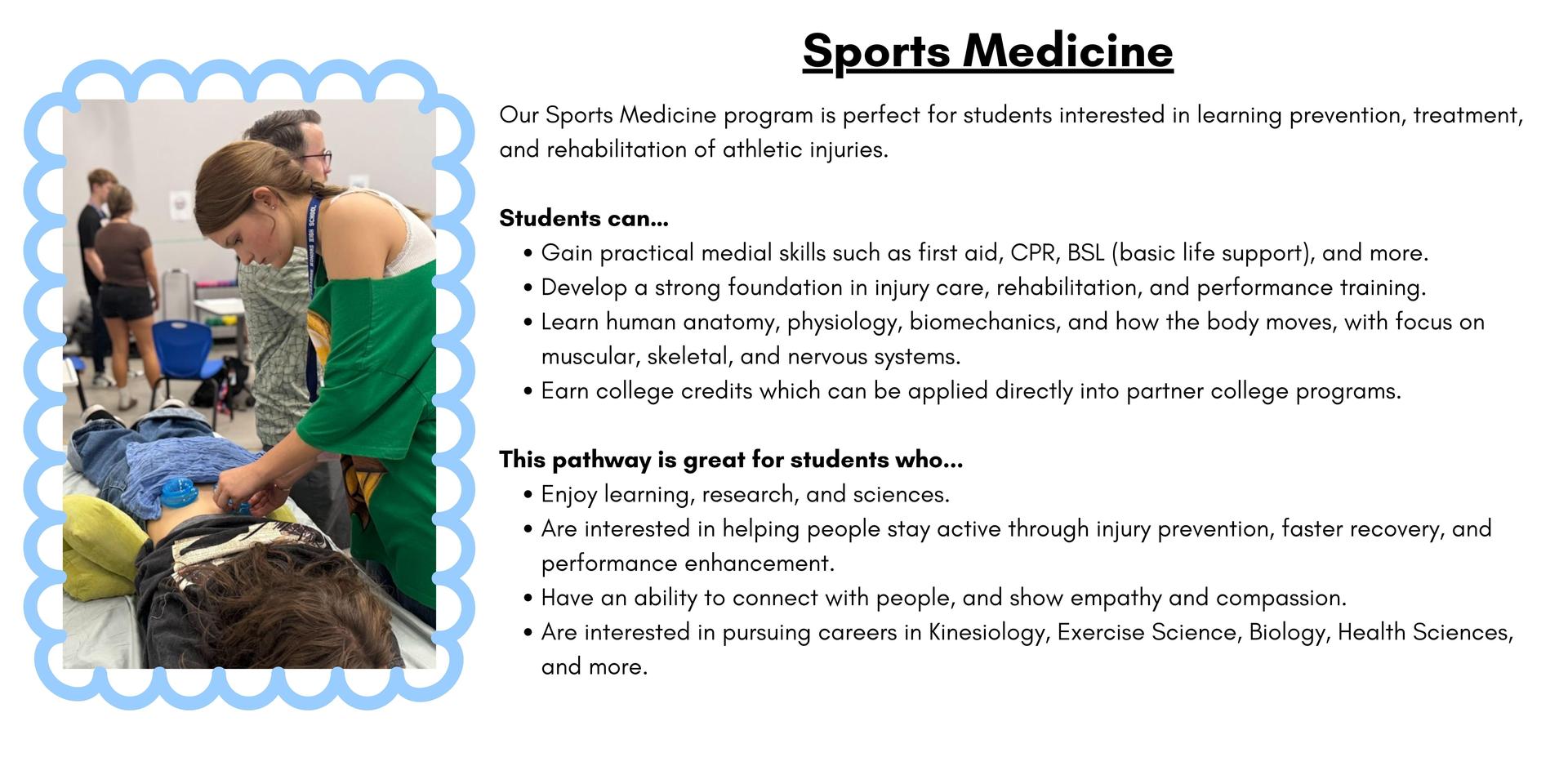 photo with info about CTE classes