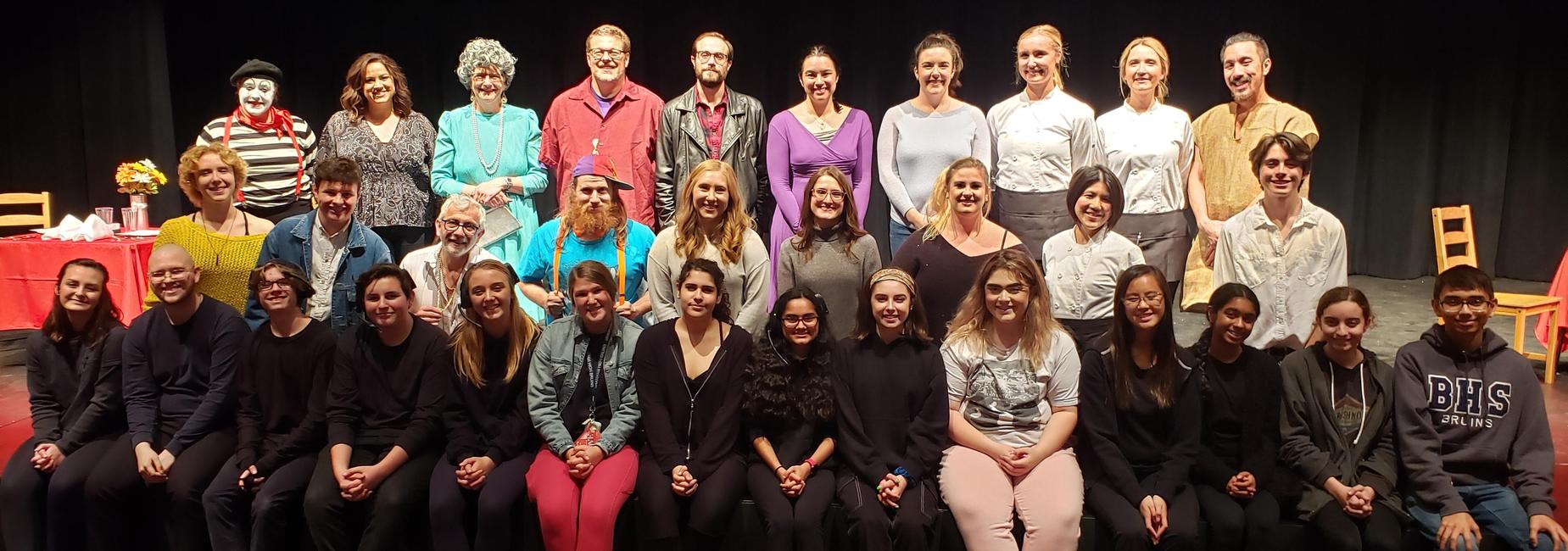 Cast and Crew of our latest faculty show: