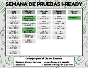 Horario para la semana