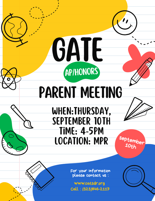 GATE Flyer that has information