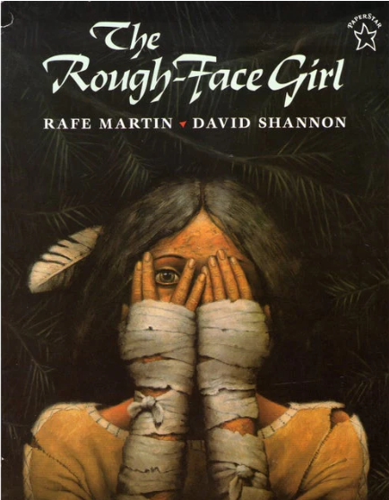 native american girl covering her face with her hands