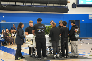 E15M, BPHS 2026 Students with Mock Coffin