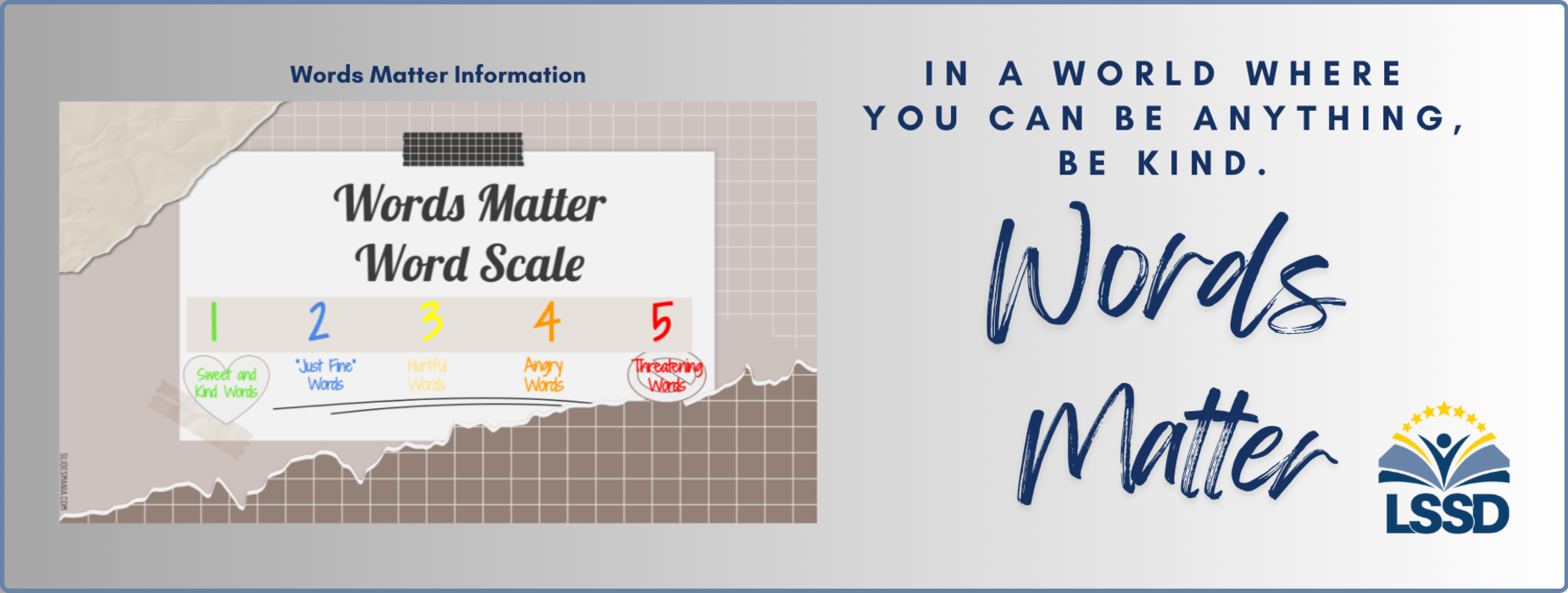 Words Matter Banner
