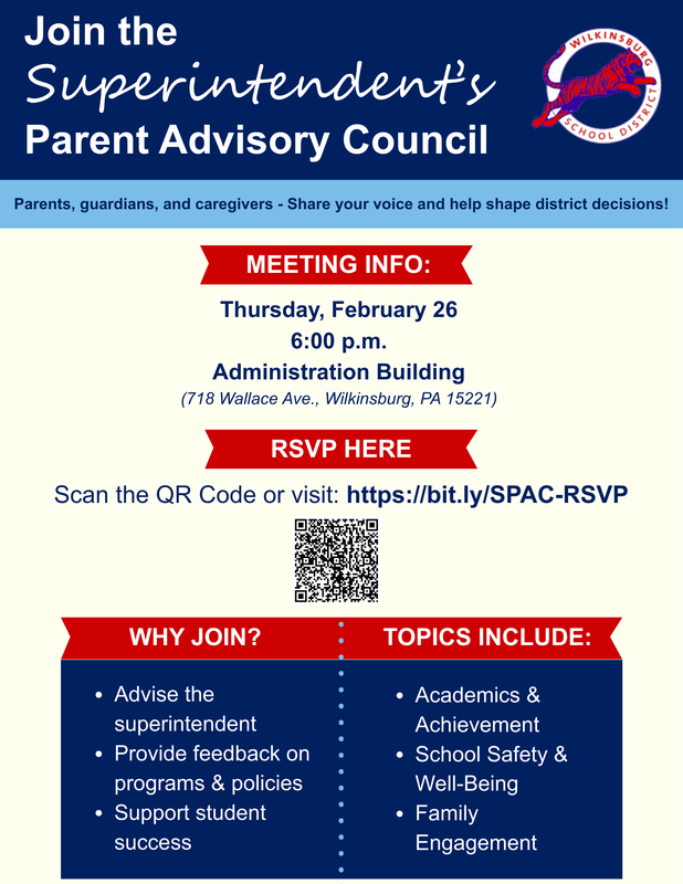 Superintendent’s Parent Advisory Council flyer