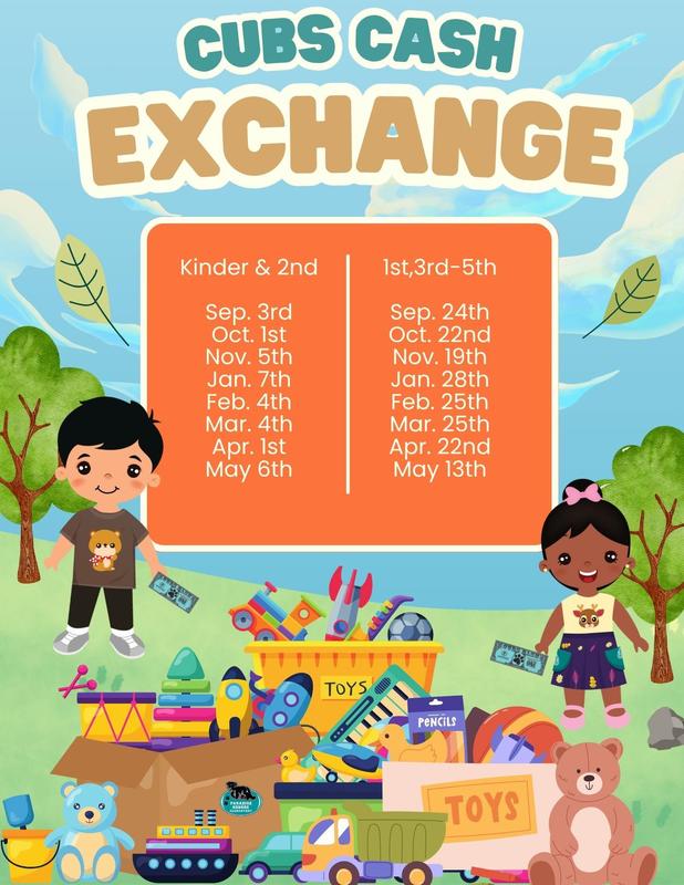 Cubs Cash for 1st, 3rd & 5th - Wed. Jan. 28th