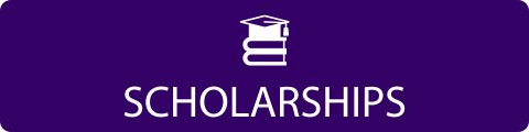 purple rectangle with scholarships icon
