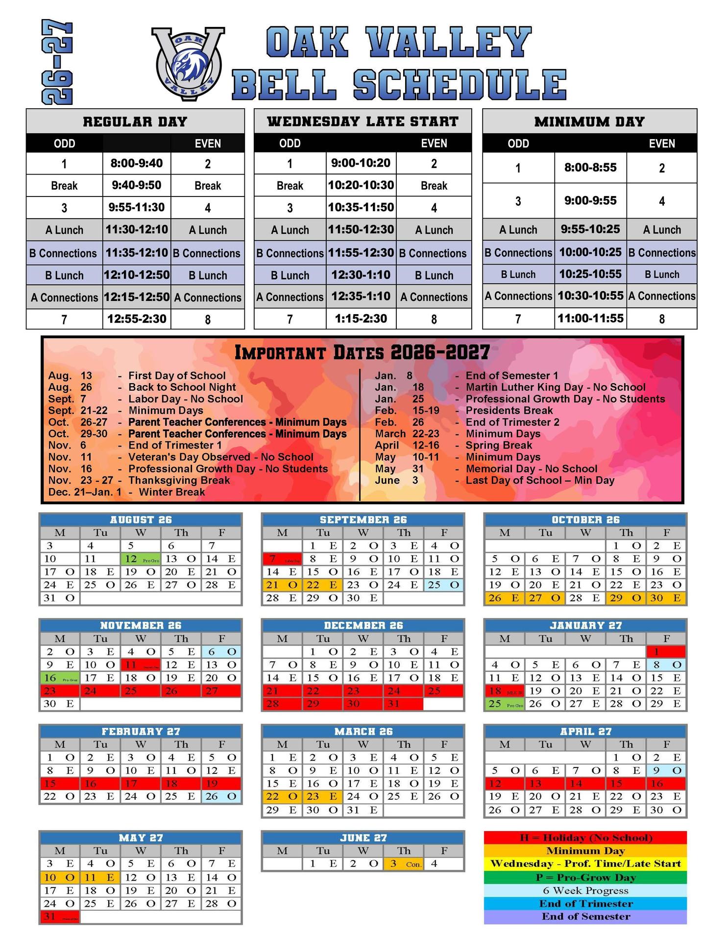 Bell Schedule