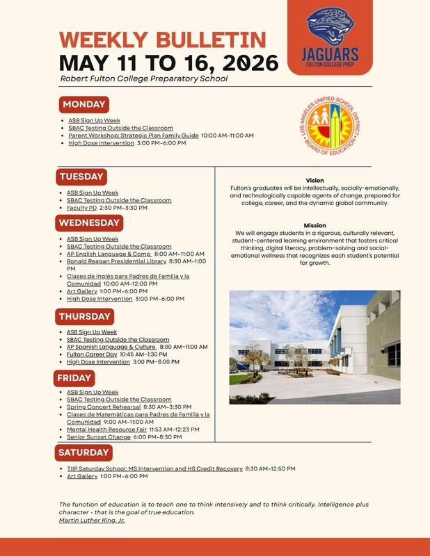 Weekly Bulletin