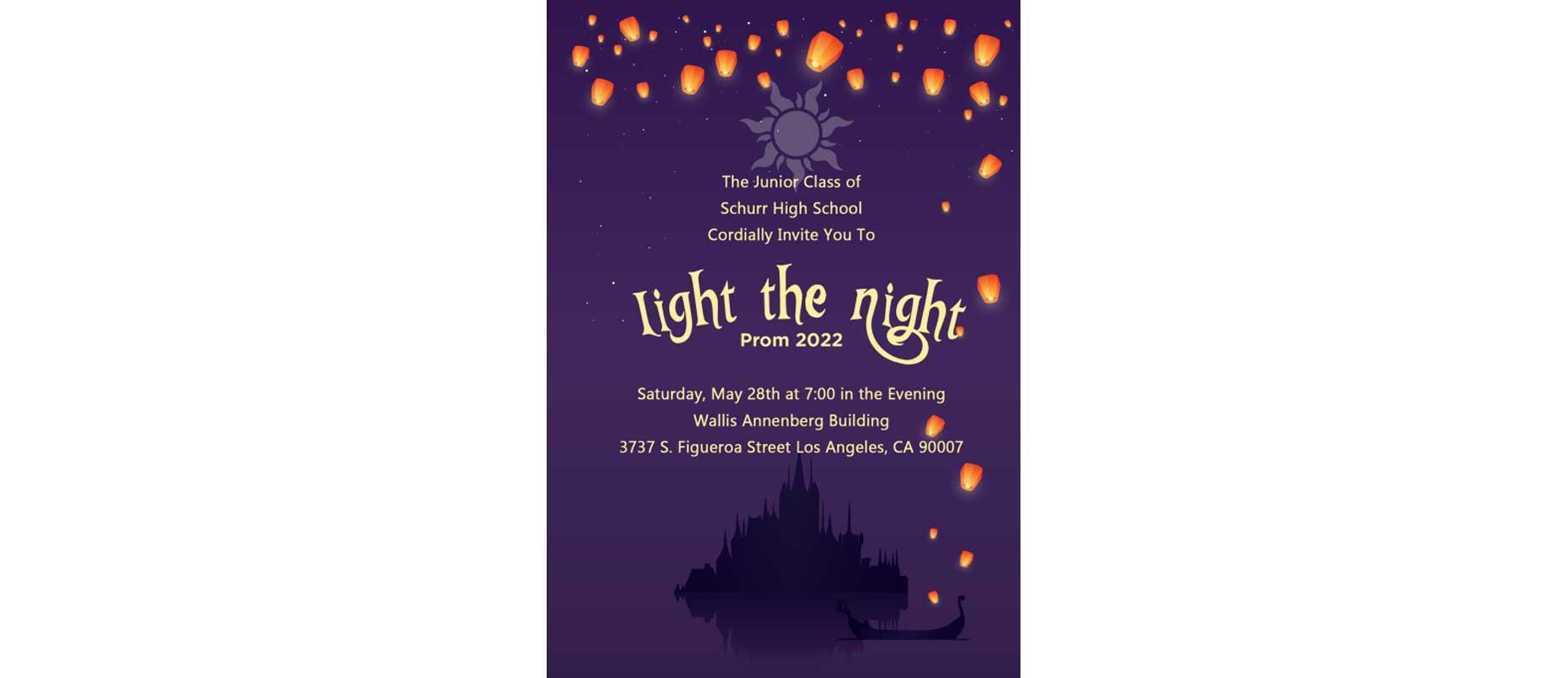 Light the Night: Prom 2022 Saturday May 28th 7pm