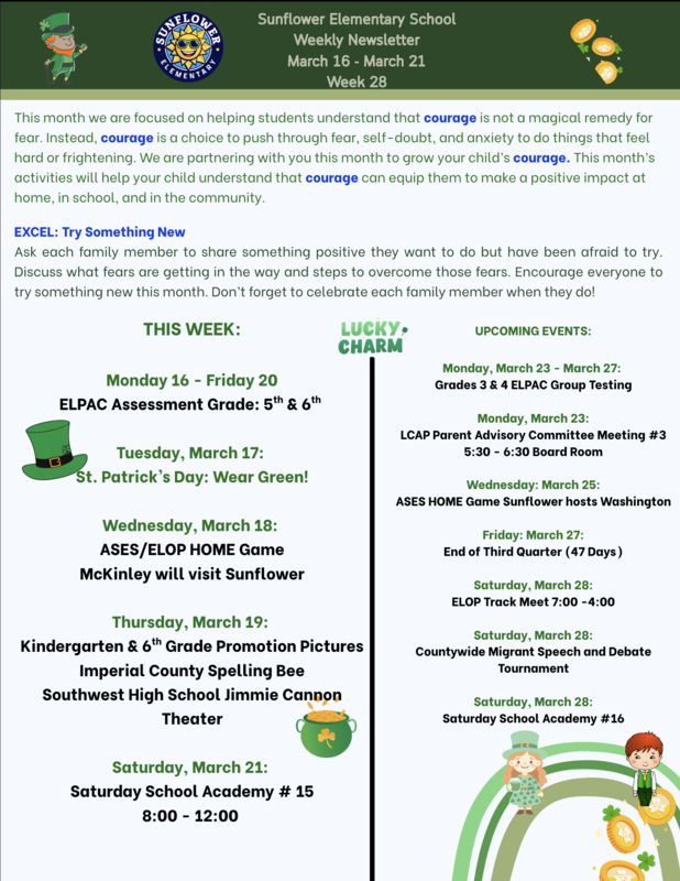 Sunflower Weekly Newsletter Week 28 Featured Photo