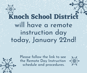 announcement of remote instruction day