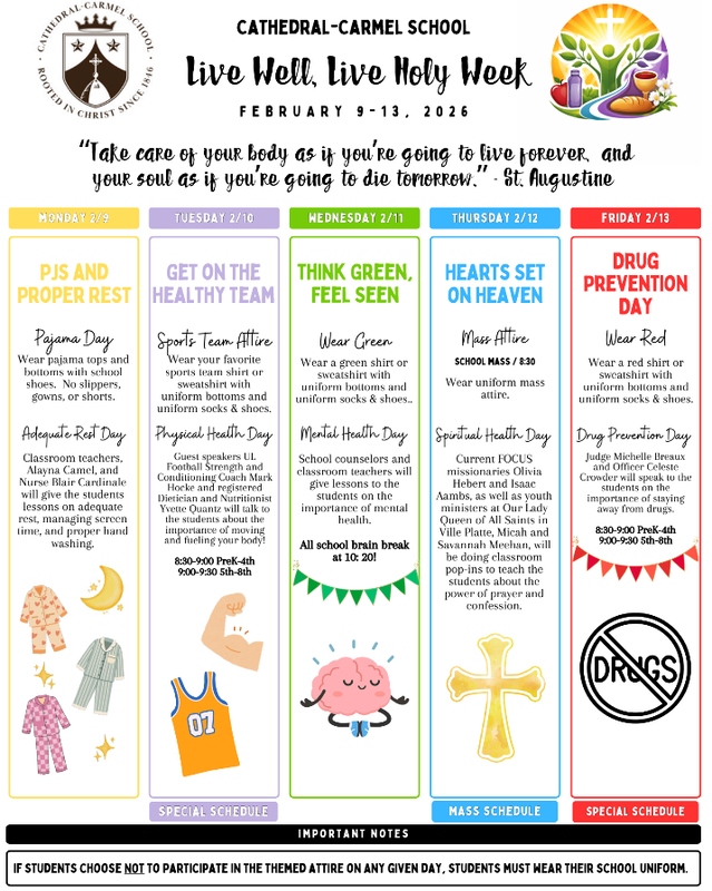 Live Well, Live Holy Week - Feb 9-13 Featured Photo