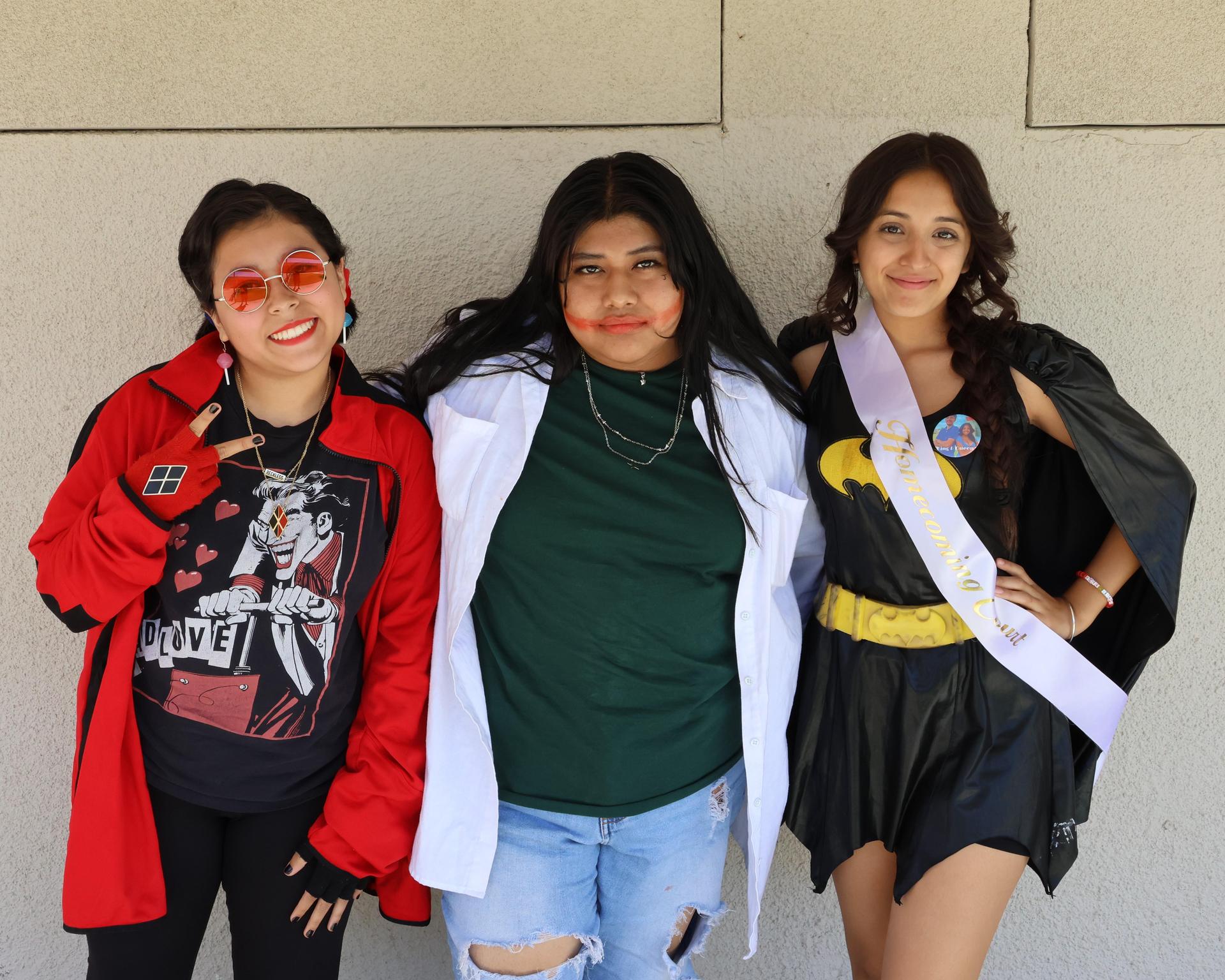 students and staff dressed for homecoming