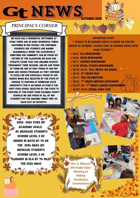 October Parent Newsletter