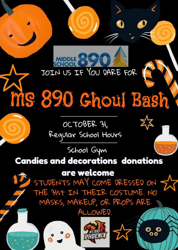 Flyer of upcoming event Ghoul Bash