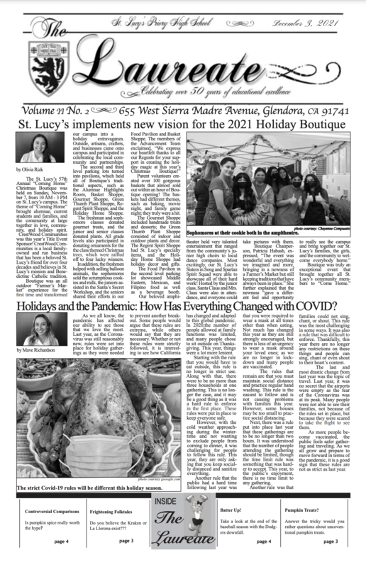 December Edition of the Laureate Featured Photo