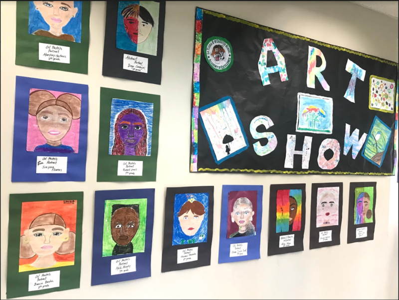 Student art on display