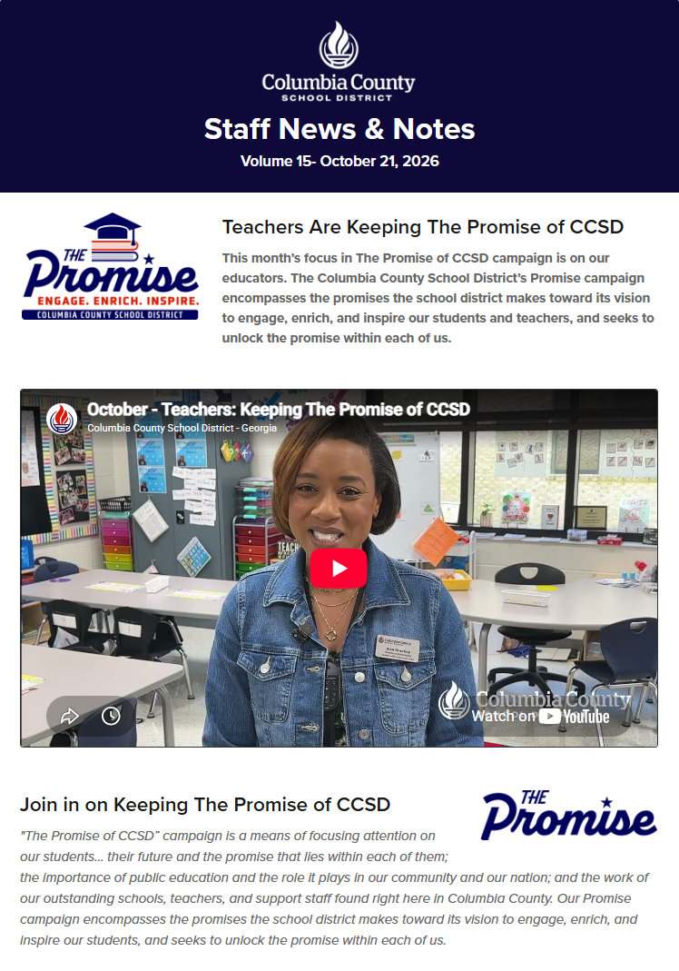 image of top of newsletter
