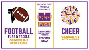 promo graphic - Marion Youth Sports fall 2026