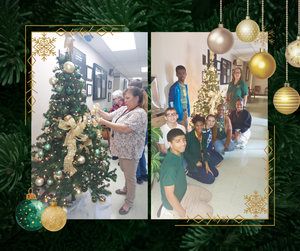 SPSD central office tree decorating 2025