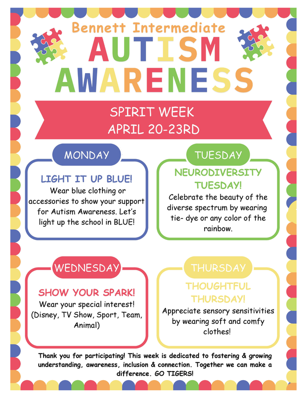 Autism Awareness Week | Bennett Intermediate School