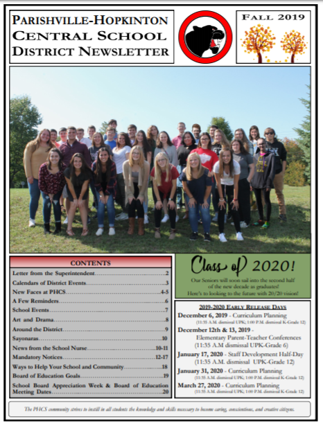 Fall 2019 District Newsletter Featured Photo