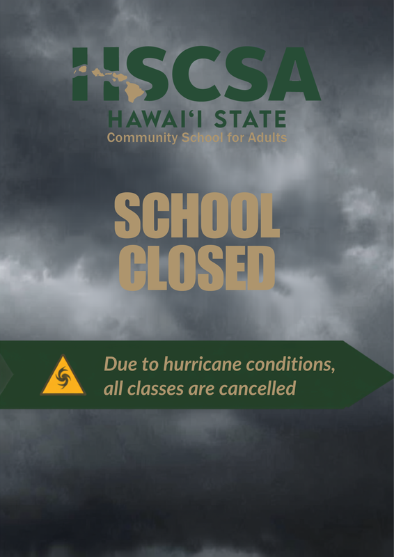 HSCSA School Closure