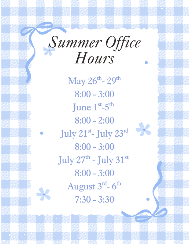 Summer Office Hours