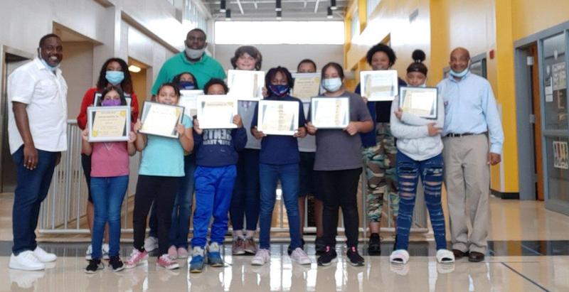 Robotic camp students smiling