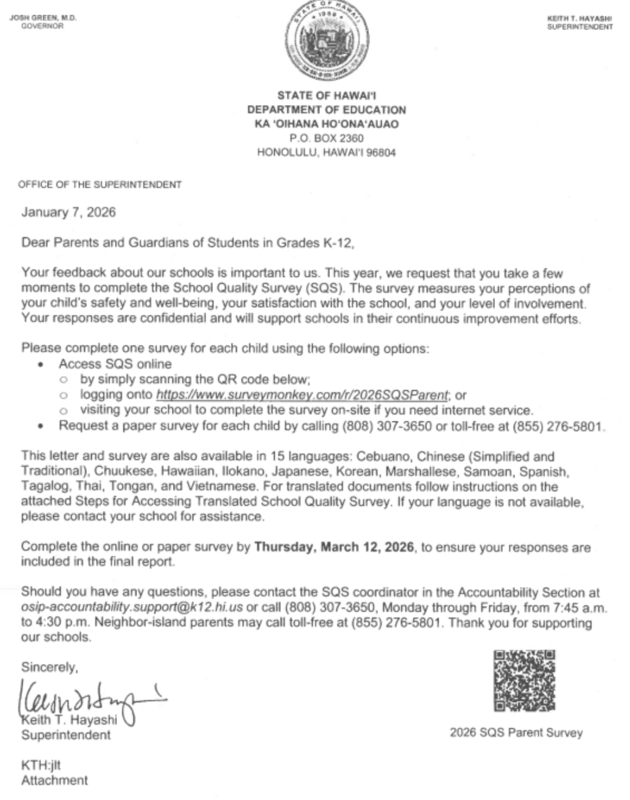 School Quality Surveys (SQS) Featured Photo