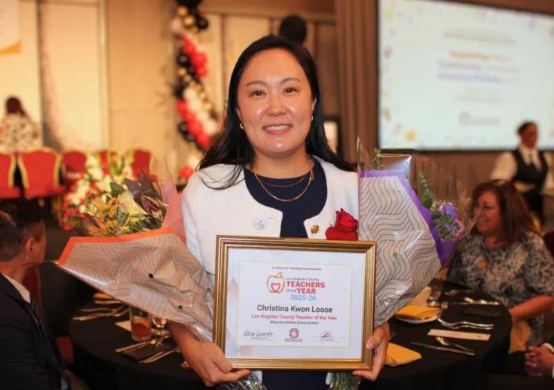 Congratulations Ms. Loose on being names an LA County Teacher of the year!