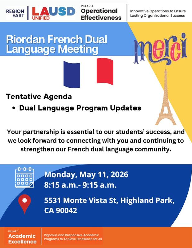 French Dual Language Meeting