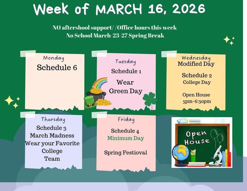 Agenda for this week