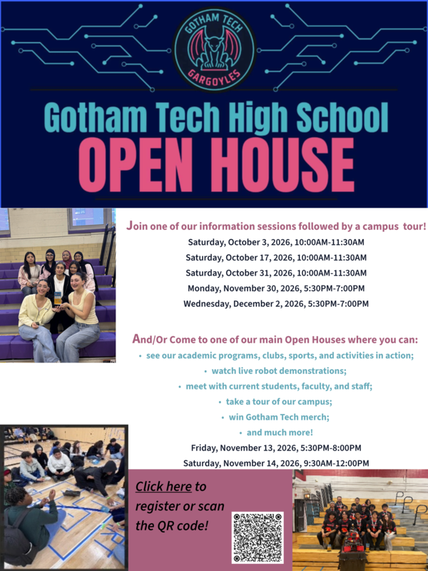 Gotham Tech Open House Flyer