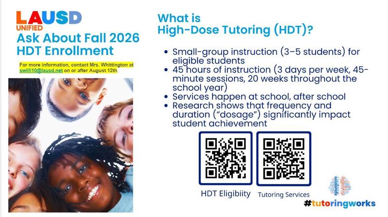 Fall 2026 After School Tutoring Classes Featured Photo