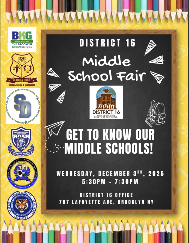 Middle School Fair flyer