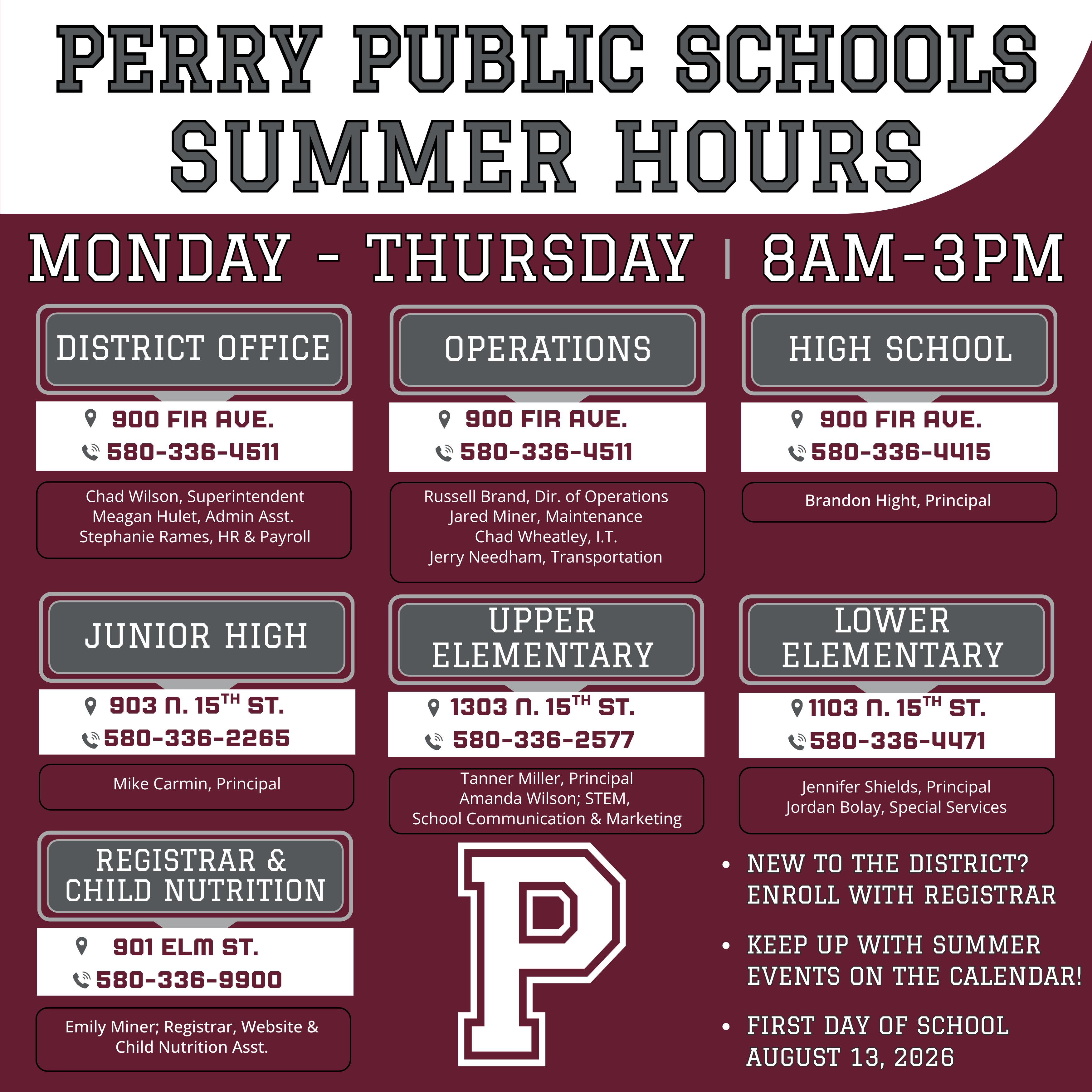 summer hours