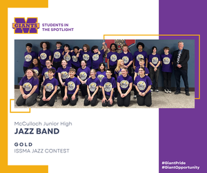 promo graphic - MJH jazz band Gold ISSMA Jazz 2026