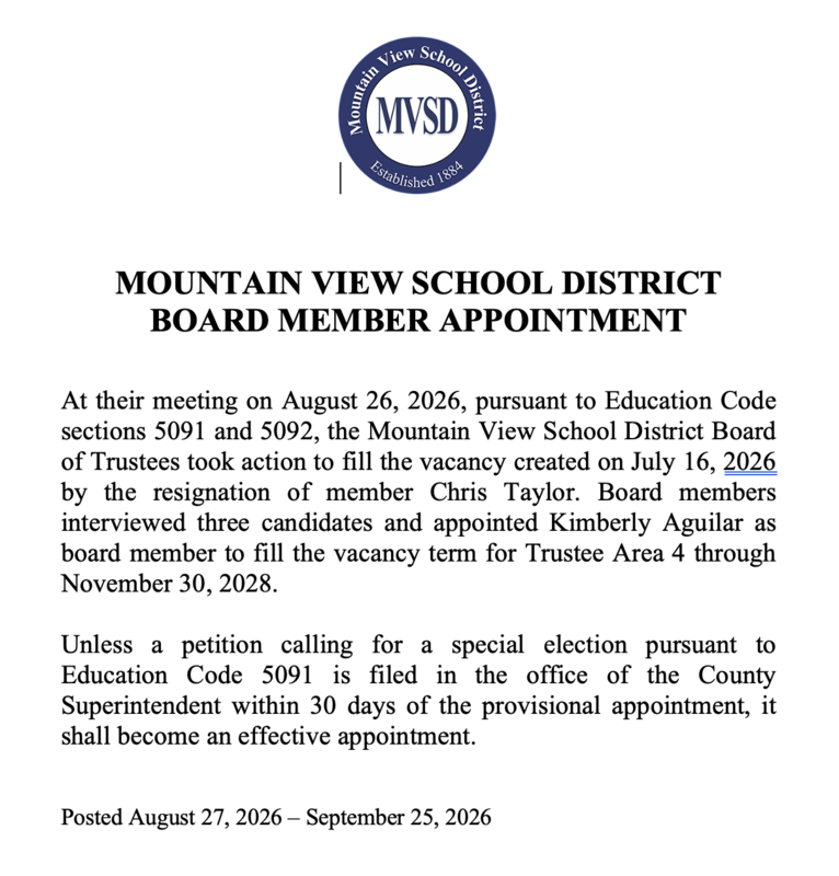 Board Appointment