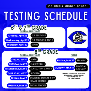 Testing Schedule