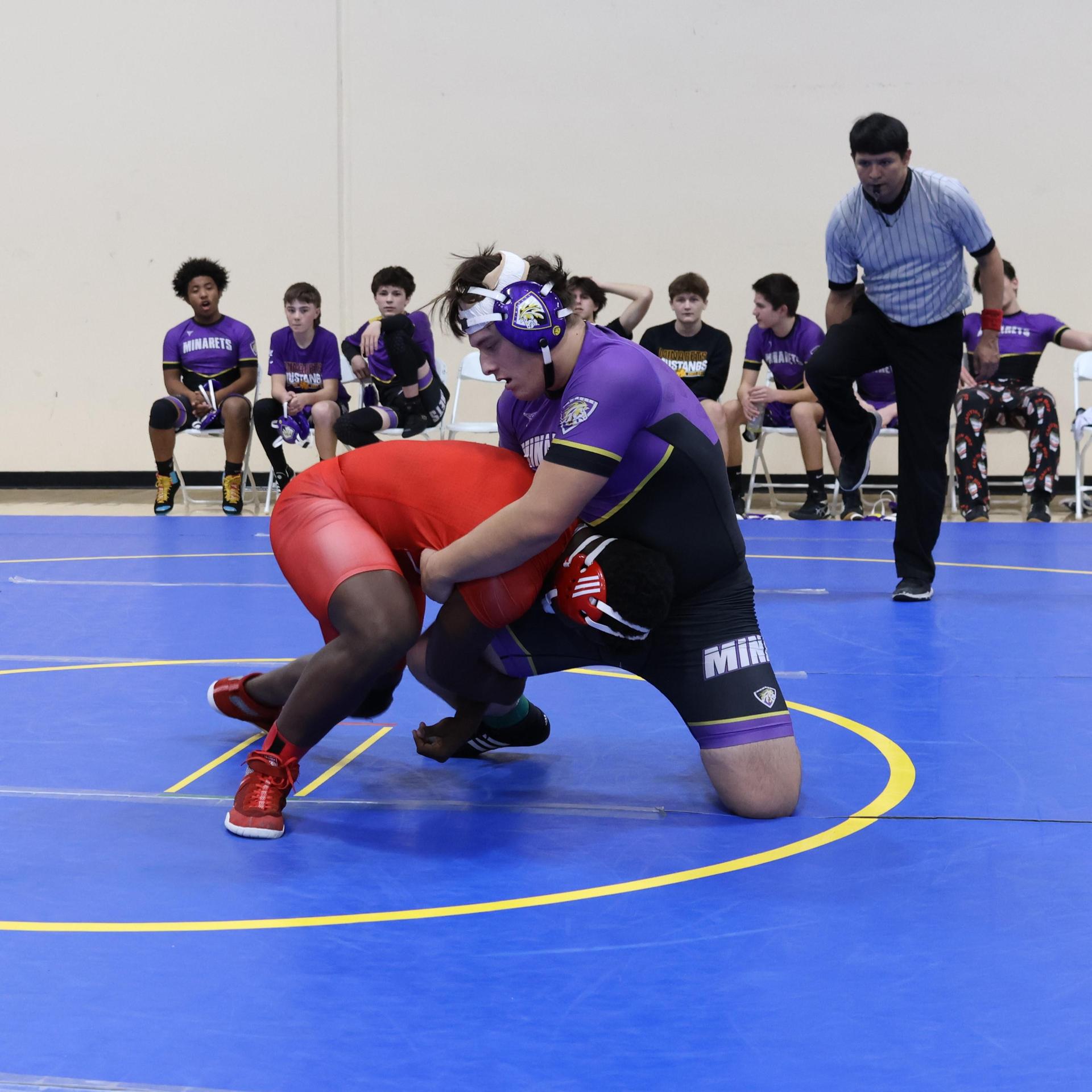 wrestlers in action at parlier