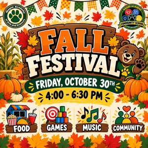 Join Magee Academy on Friday, October 30, from 4:00–6:30 PM for their Fall Festival, featuring food, games, music, and fun for the whole community!