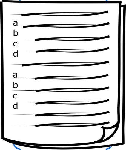 page of a test