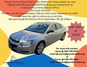2009 Silver Chevy Malibu