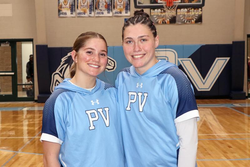 Seniors Addy Grossnickle and Sydney Meyer
