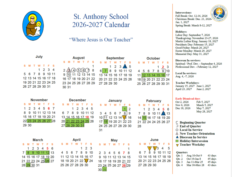 2026-2027 School Calendar Featured Photo