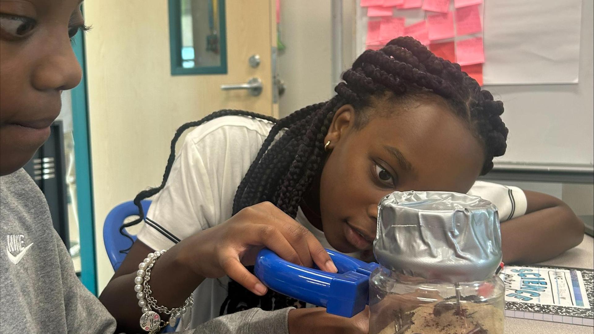 students learning STEM