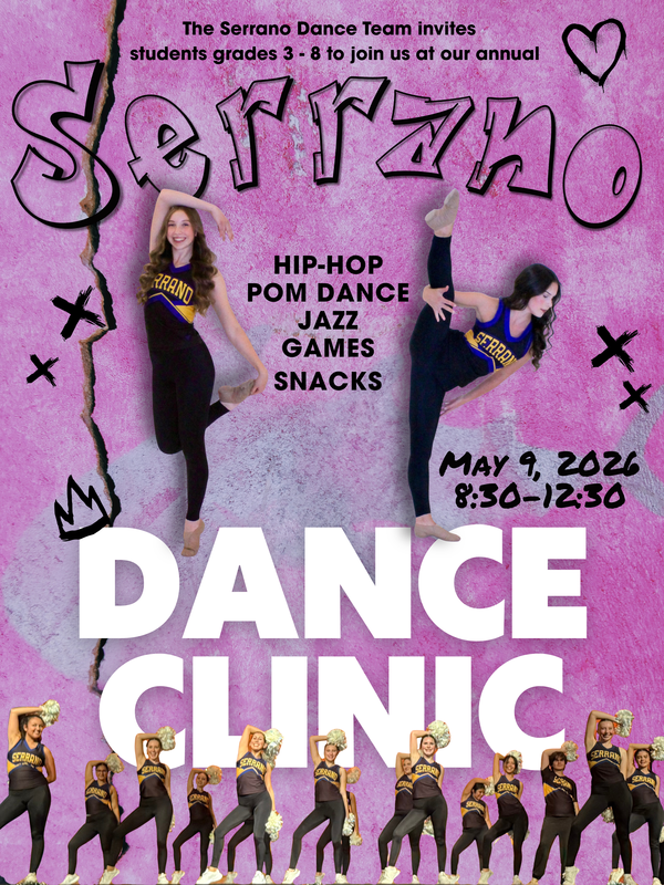 Serrano HS Dance Clinic Grades 3-8 Featured Photo